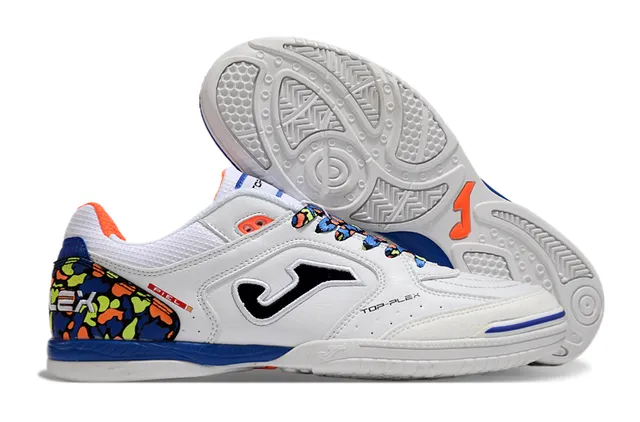 Joma Top-Plex White Blue Synthetic Upper Sneakers