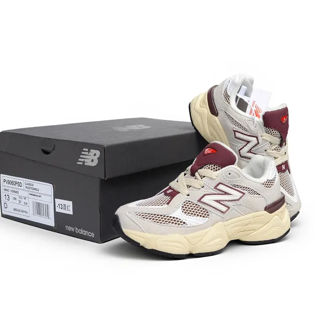 New Balance 9060 Pink Mauve Chunky Sneakers