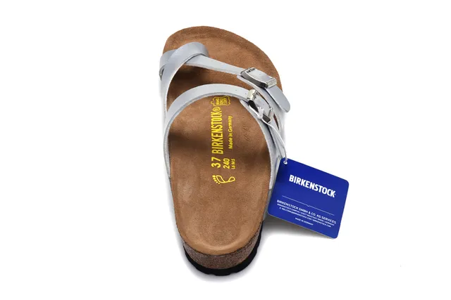 Birkenstock Arizona Metallic Silver Casual Sandals