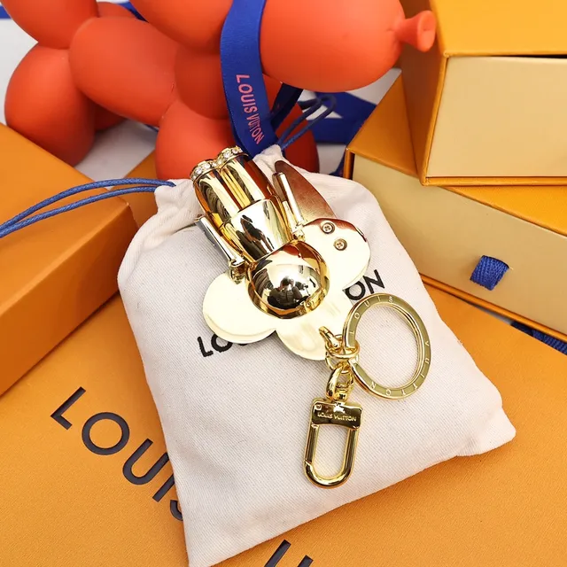 Louis Vuitton Blue Gold Enamel Flower Motif Crystal Pavé Center Handbag