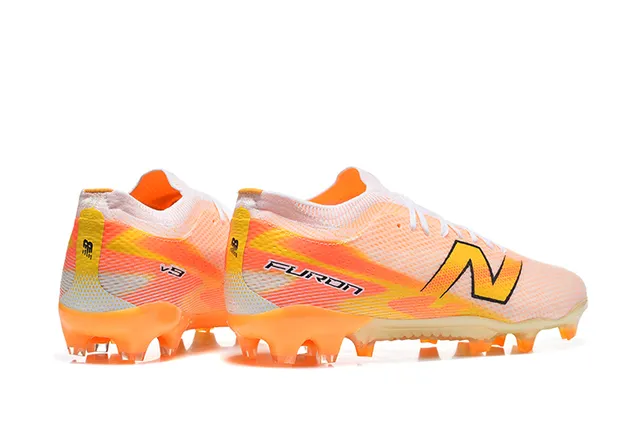 New Balance Furon Gradient Peach Orange Firm-Ground Soccer Shoes