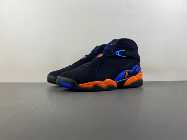 Air Jordan 8 Black Orange Blue Basketball Shoes