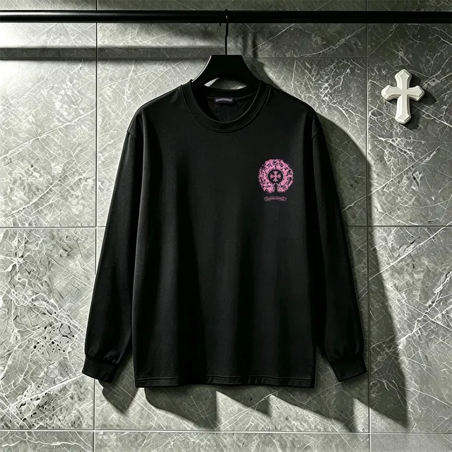 Chrome Hearts Graphic Print Long-Sleeve Crewneck T-Shirt