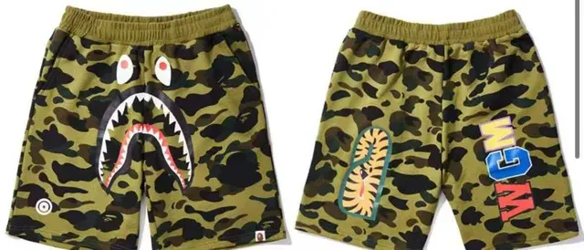 A Bathing Ape Multicolor Drawstring Waist Relaxed Fit Shorts
