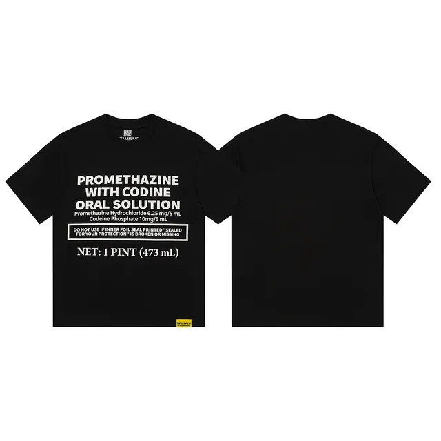 Awake NY Pharmaceutical Label Graphic T-Shirt