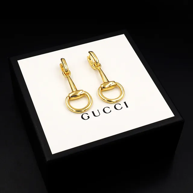 Gucci Horsebit 1955 Gold-Tone Dangling Earrings